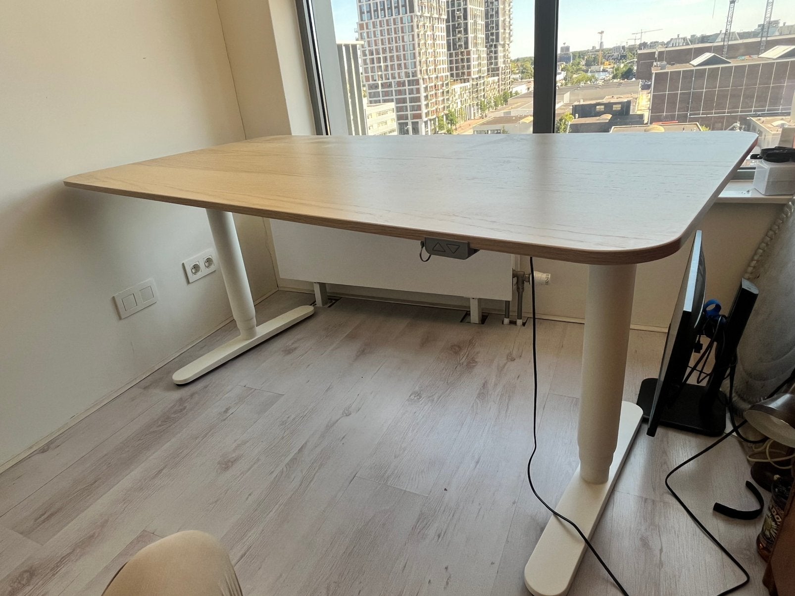 Sta/zit bureau - Ikea Bekant 160x80, Ophalen, Zo goed als nieuw