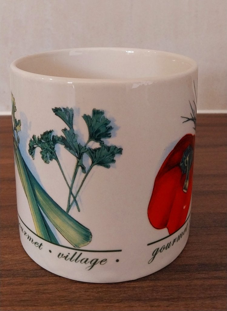 Gourmet Village Kom met Groente Decoratie, Keramiek, Ophalen of Verzenden, Zo goed als nieuw, Kom(men)