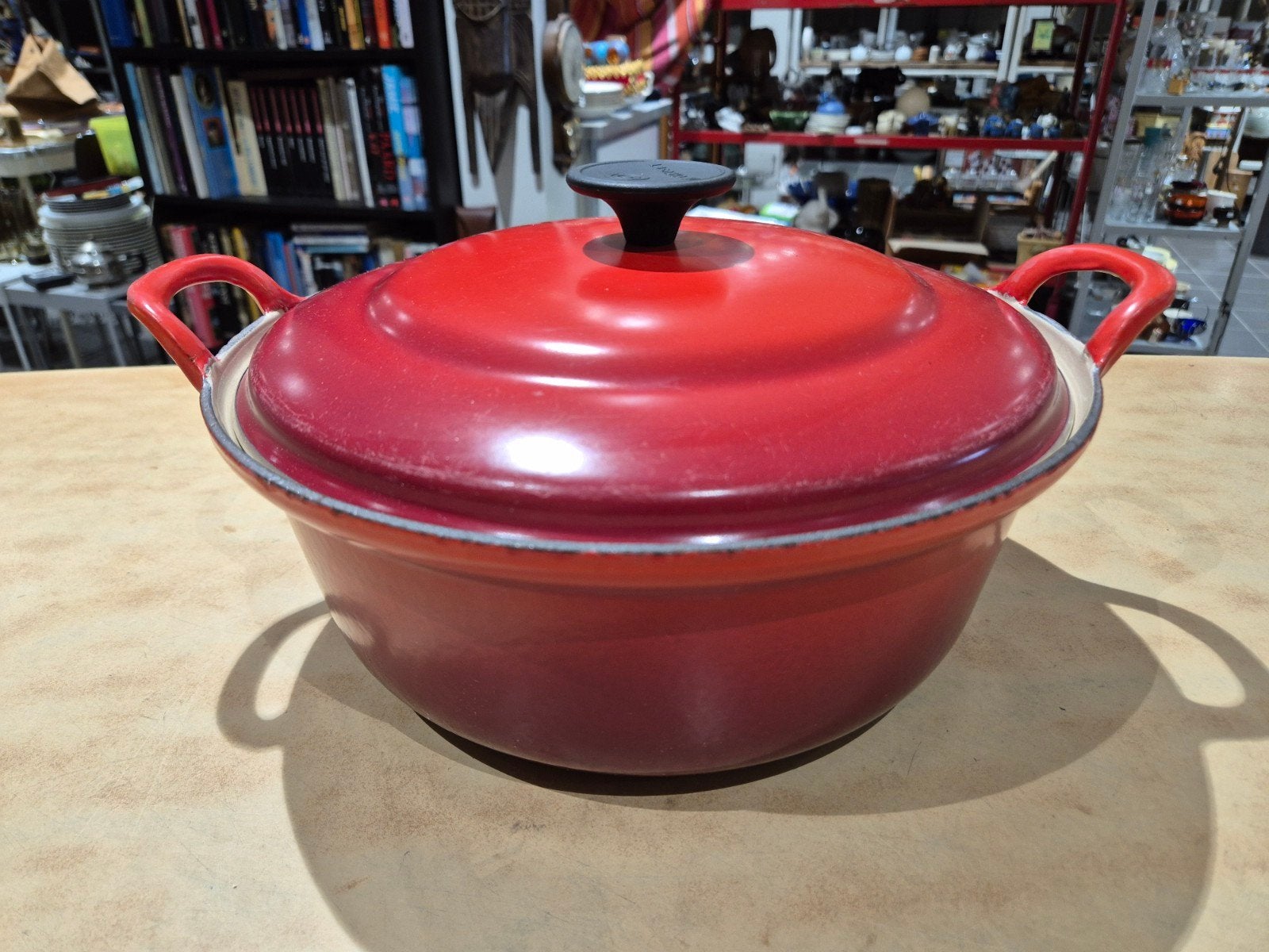 Le creuset gietijzeren braadpan nr 28, Gietijzer, Onbekend, Ophalen of Verzenden, Onbekend