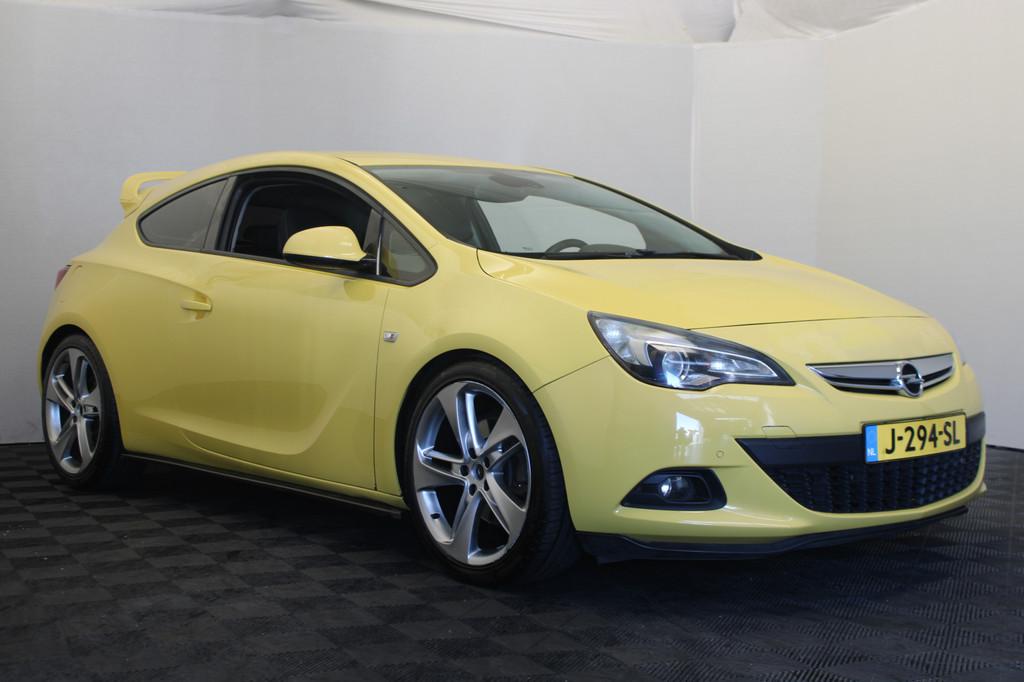 Opel Astra GTC 1.6 Turbo Sport |Stoel/Stuur verw.|, Euro 5, Stof, Gebruikt, Zwart