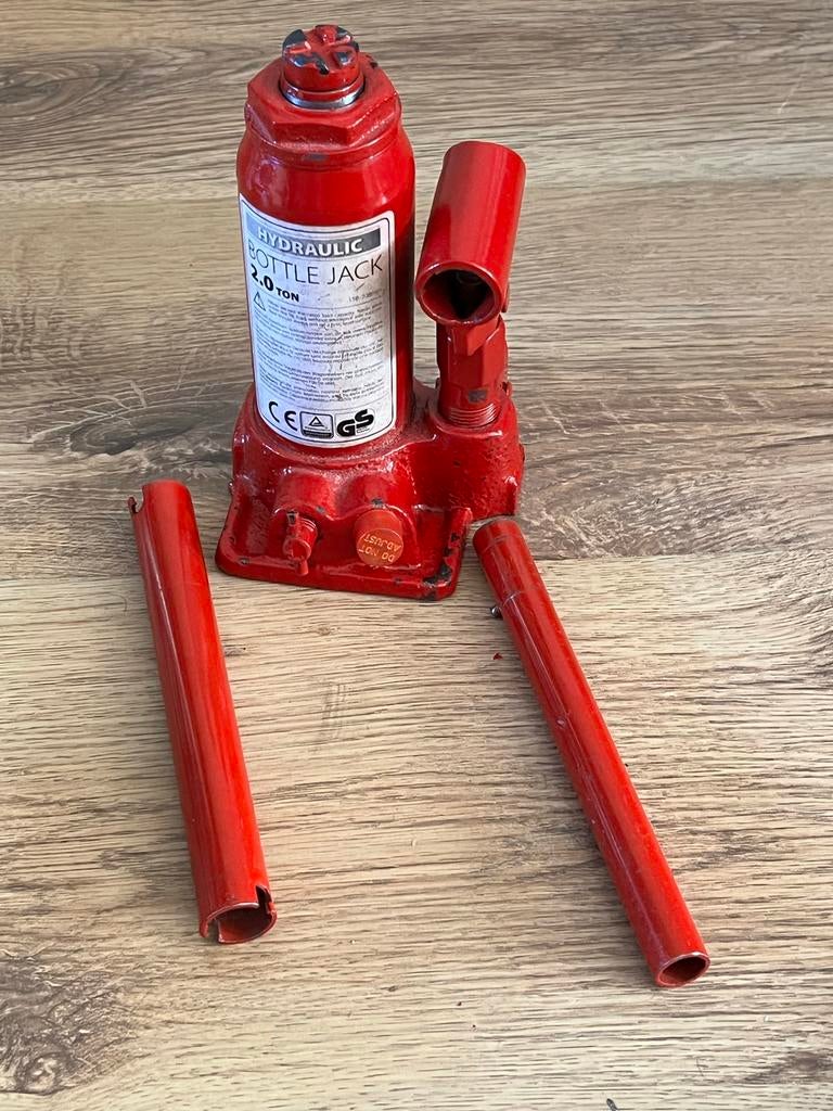 Hydraulische Fleskrik 2.0 Ton - Zo goed als nieuw, Ophalen of Verzenden, Zo goed als nieuw, Hydraulisch, Potkrik