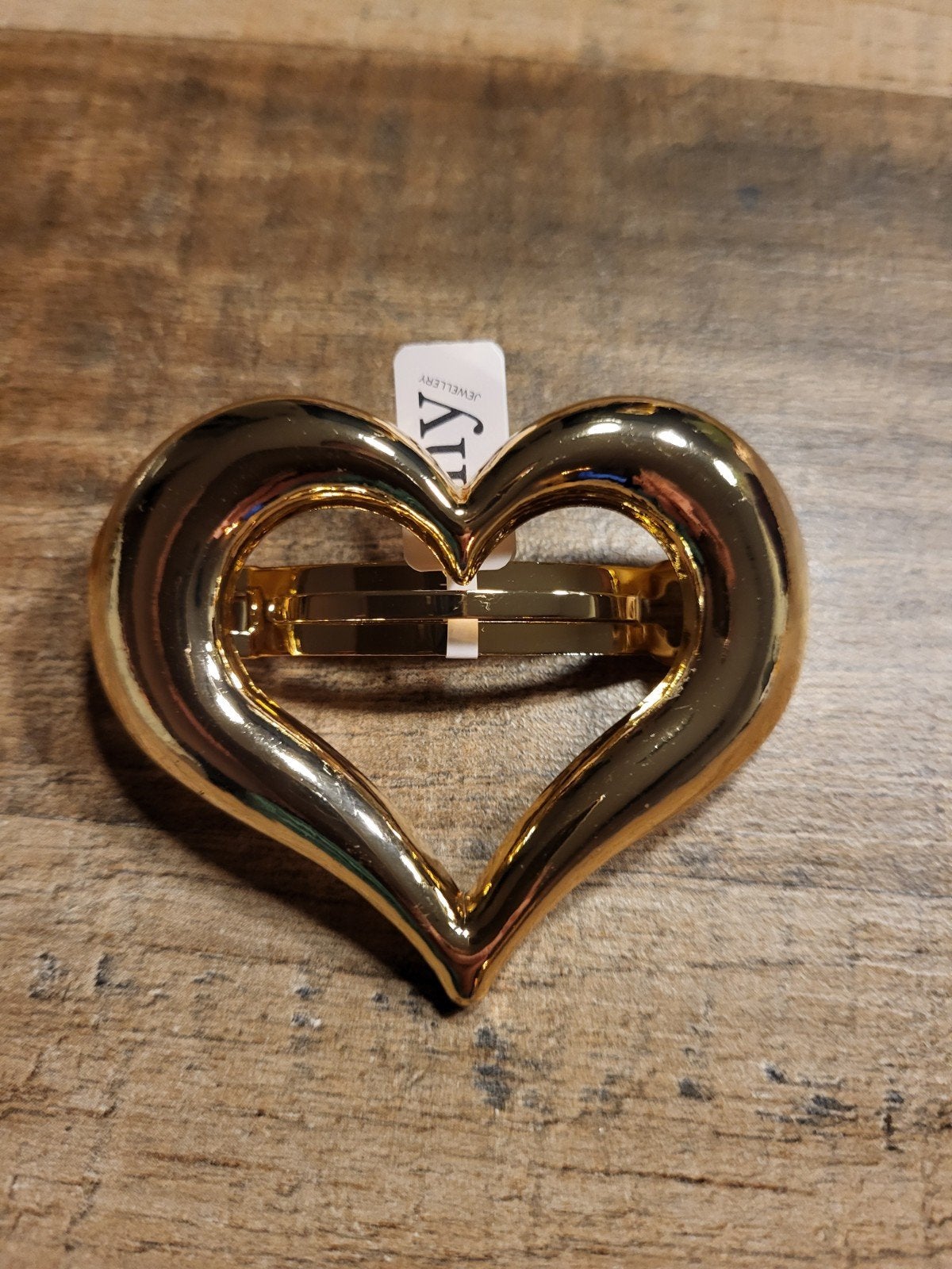 Goudkleurige Haar clip merk myjewellery, Overige materialen, 4 tot 7 cm, Nieuw, Ophalen of Verzenden