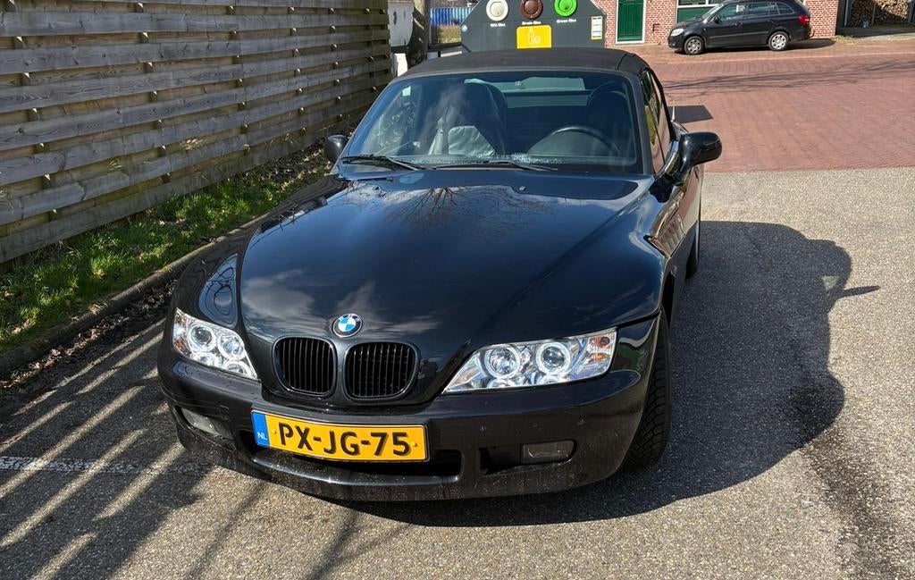 BMW Z3 1.9 103KW 1997 Zwart, Auto's, 1160 kg, Achterwielaandrijving, 4 cilinders, Cabriolet