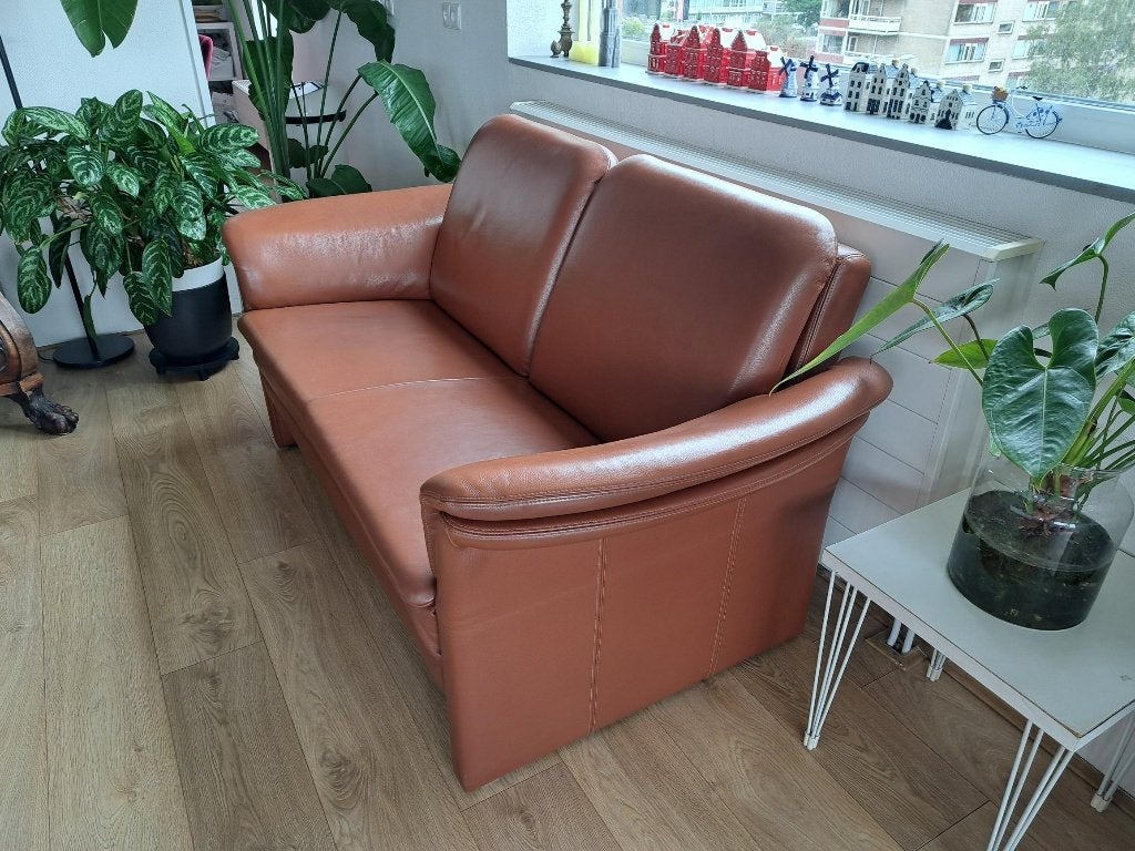 Leren bank Montana, 2 1/2 sits, Huis en Inrichting, Ophalen, Gebruikt, 150 tot 200 cm, Tweepersoons
