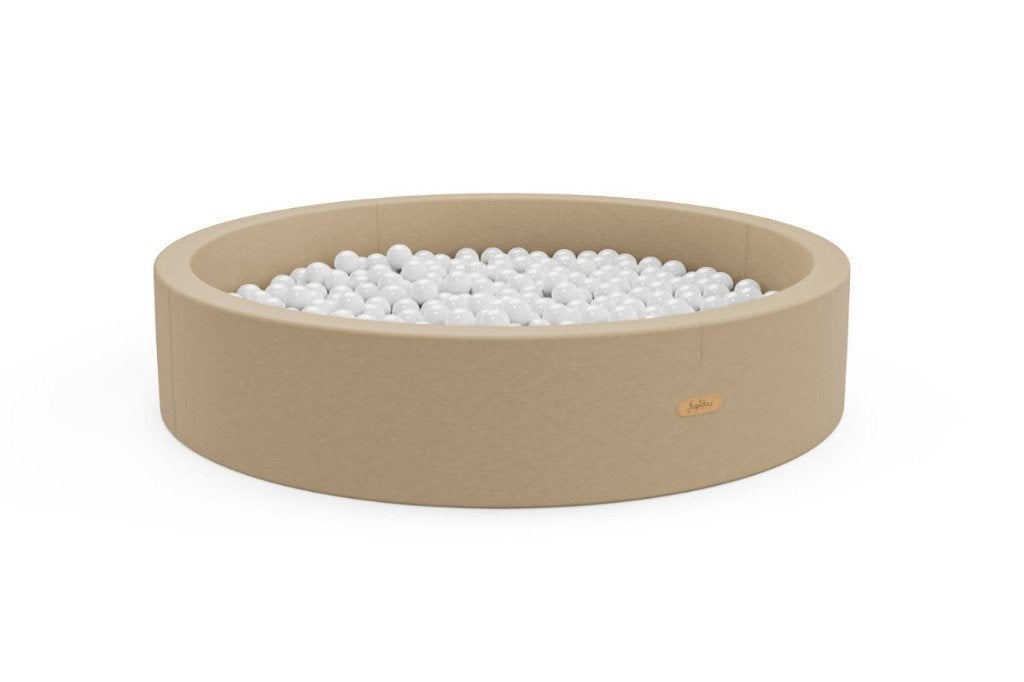 Jupiduu donker beige ballenbak met 300 witte ballen, Ophalen of Verzenden, Nieuw, Overige typen