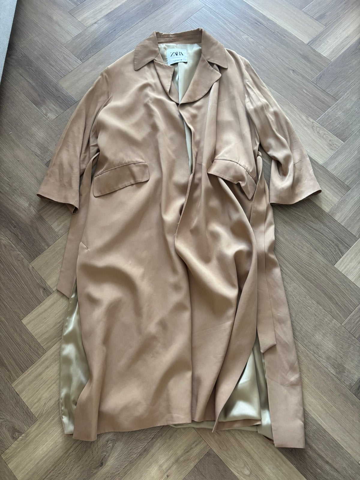 Zara jas Maat M, Ophalen, Zo goed als nieuw, Maat 38/40 (M), Beige