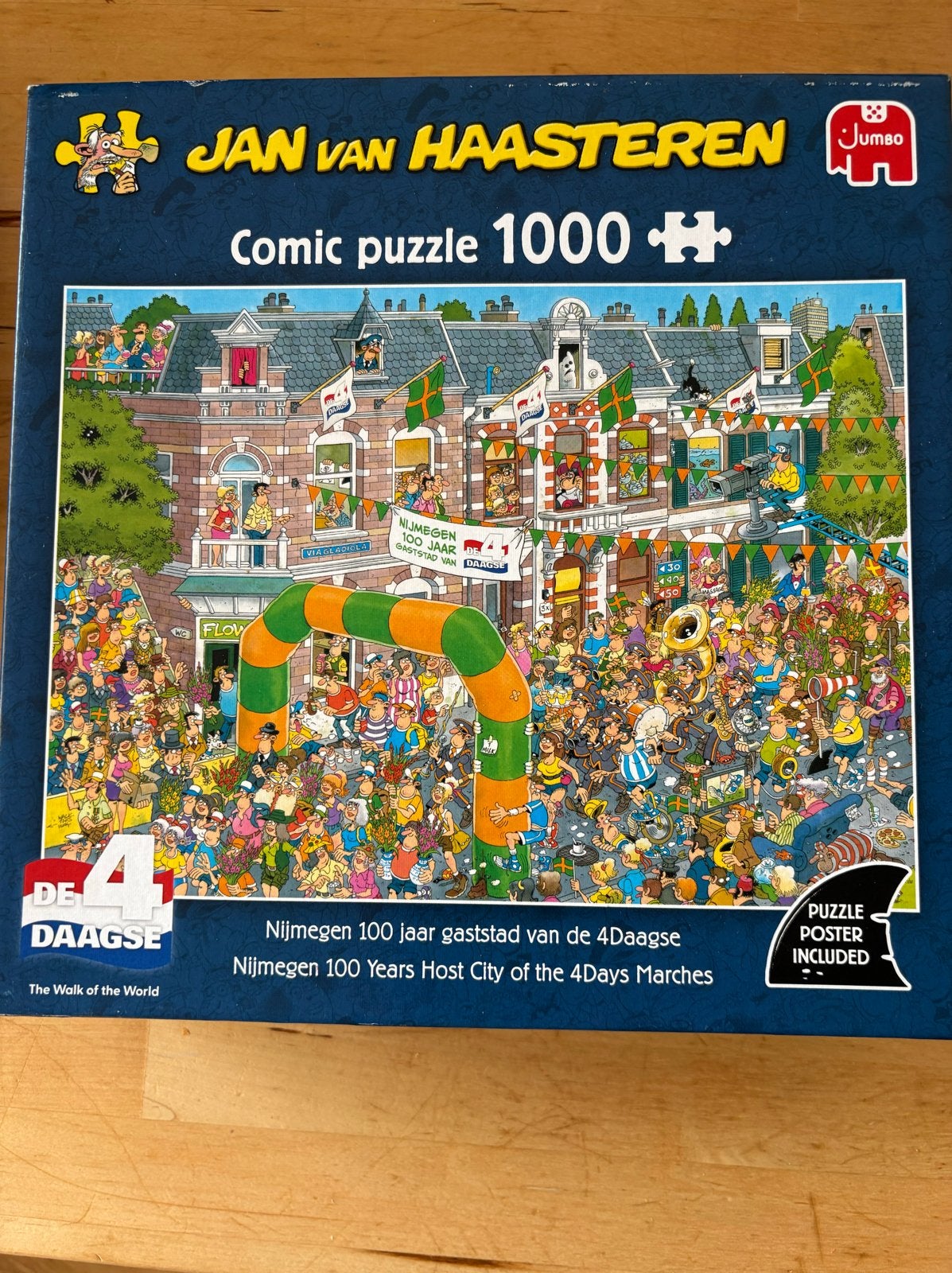 Jan van Haasteren Comic Puzzel 1000 stukjes 4Daagse, Hobby en Vrije tijd, Denksport en Puzzels, Ophalen of Verzenden, 500 t/m 1500 stukjes
