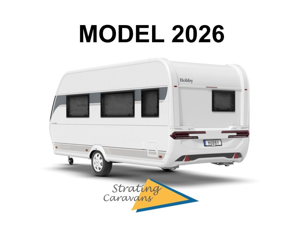 Hobby De Luxe 460 SFF NIEUW!! QUEENSBED!!, Caravans en Kamperen, Caravans, Overige typen, Hobby, Schokbreker, Bedrijf