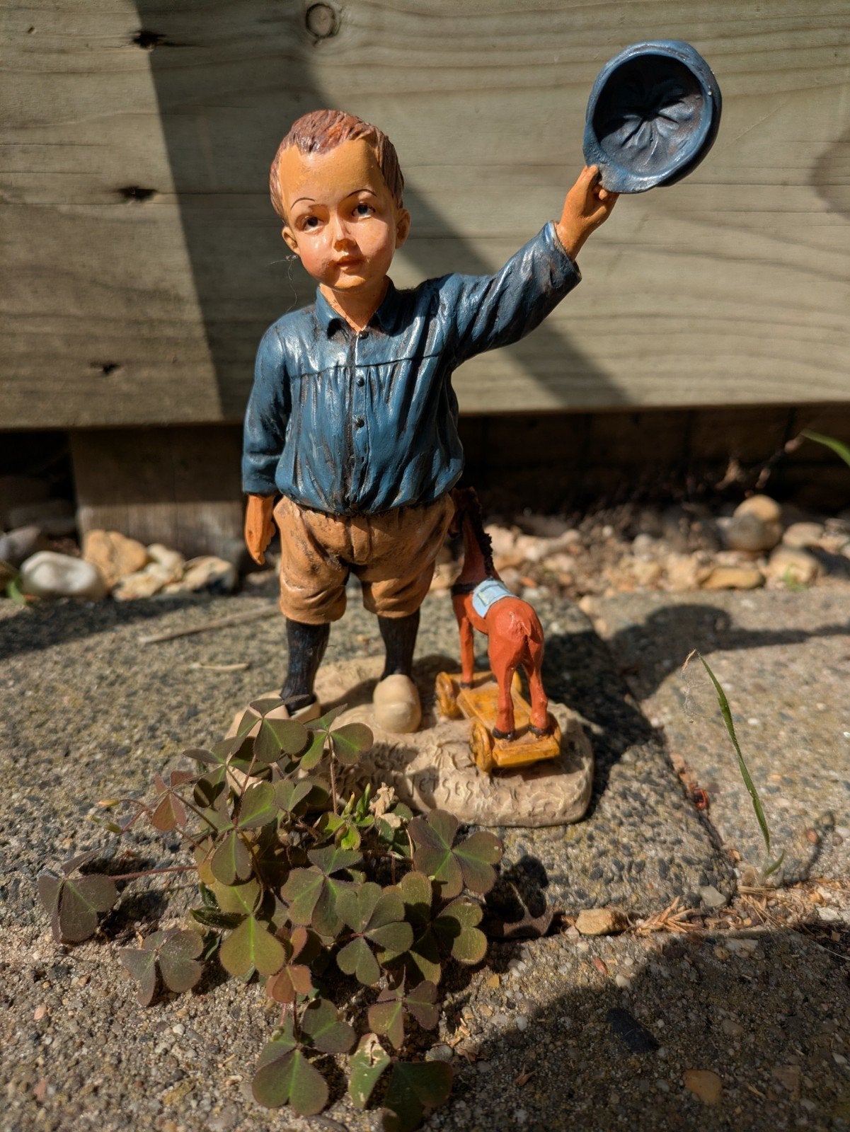 Ot ( middelgroot beeld) zgan met boekje, Ophalen of Verzenden, Zo goed als nieuw, Mens