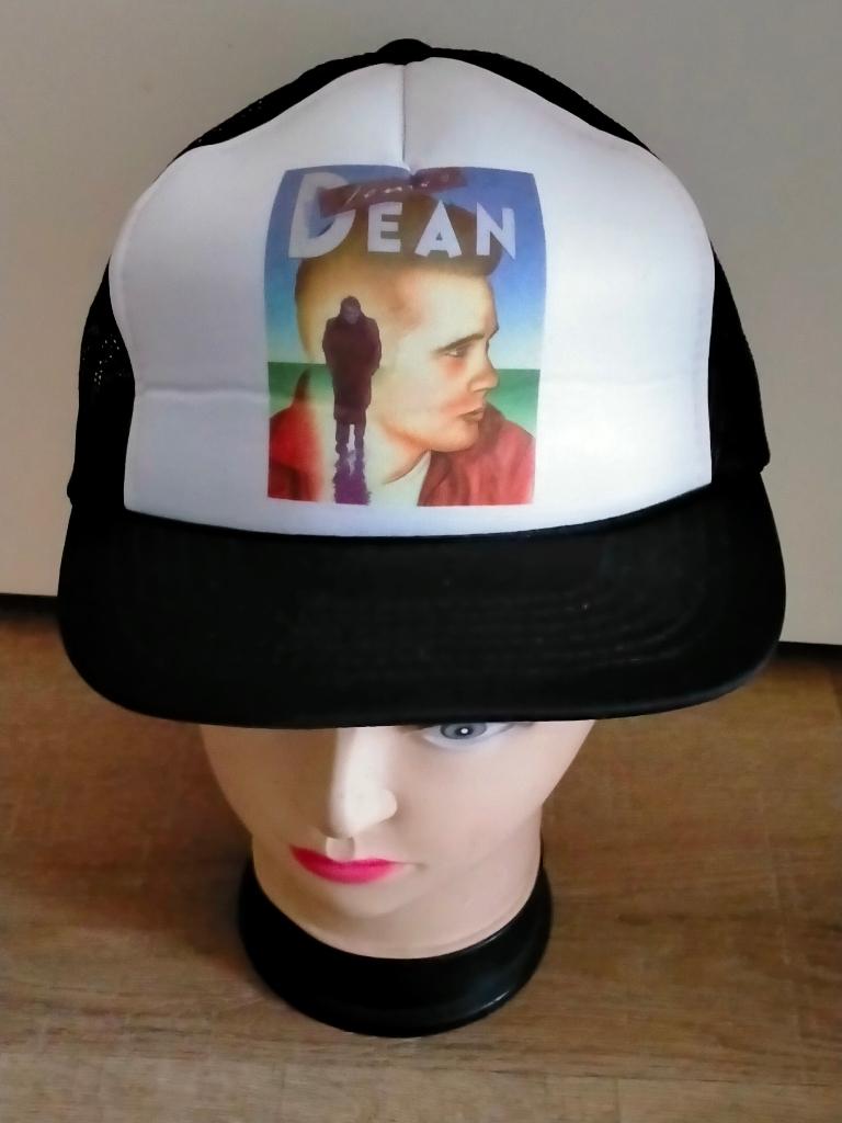 James Dean pop film tv vintage cap pet RARE logo, Verzamelen, Verzenden, Gebruikt, Kleding