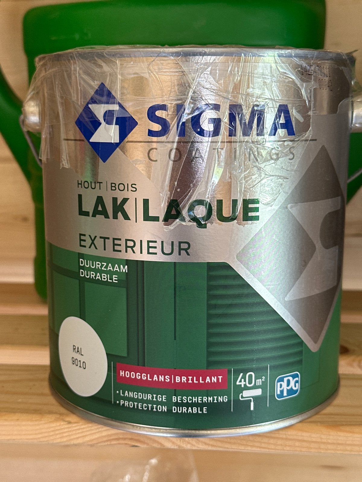 Sigma Hoogglans Lak RAL 9010 - Duurzaam Exterieur, Wit, Nieuw, Ophalen of Verzenden, Lak