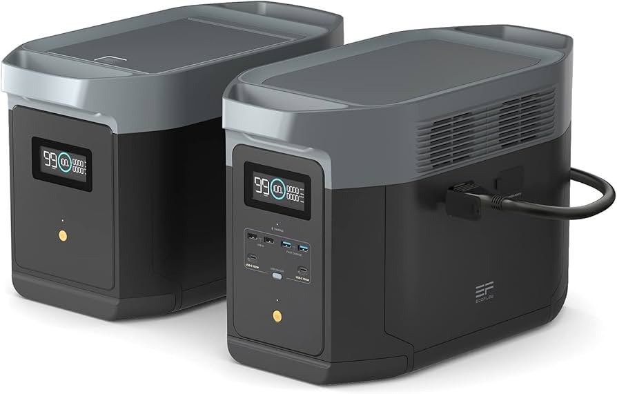 EcoFlow Delta 2 Max + Extra Batterij +Smart plugs en Meer!, Ophalen, Zo goed als nieuw