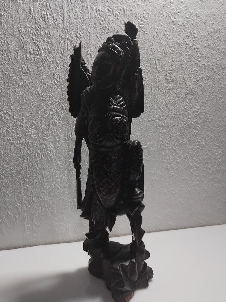 Japans krijger beeld, Overige onderwerpen, Houtsnijwerk, Ophalen of Verzenden, Handgemaakt