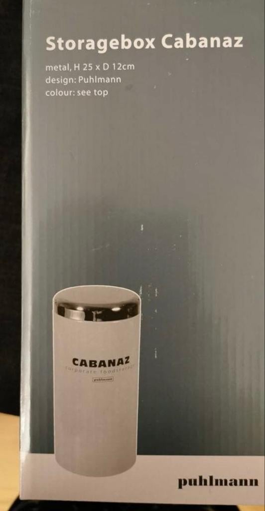Puhlmann Blik Cabanaz 25x12 cm, 2 stuks, zwart, nieuw, Ophalen of Verzenden, Nieuw