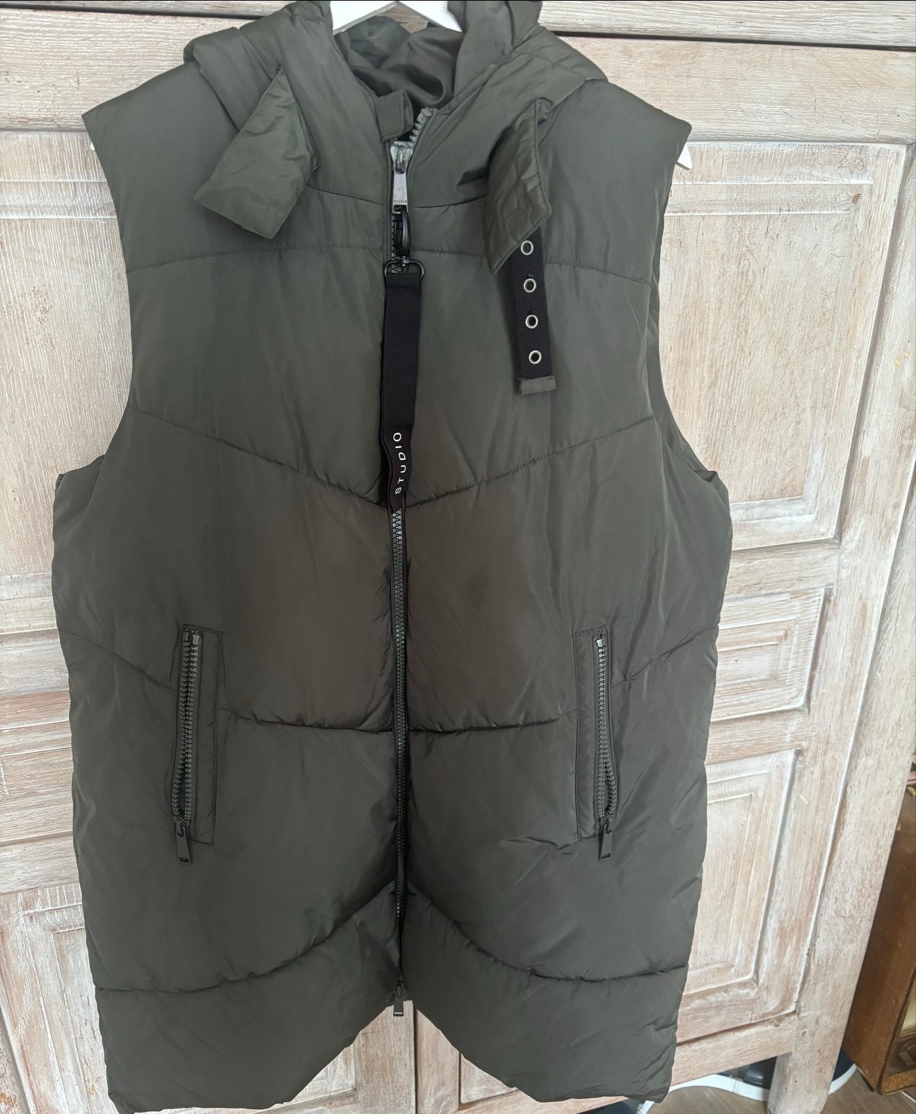 Lange bodywarmer Miss E Studio XXL, Kleding | Dames, Ophalen of Verzenden, Zo goed als nieuw, Maat 46/48 (XL) of groter, Groen