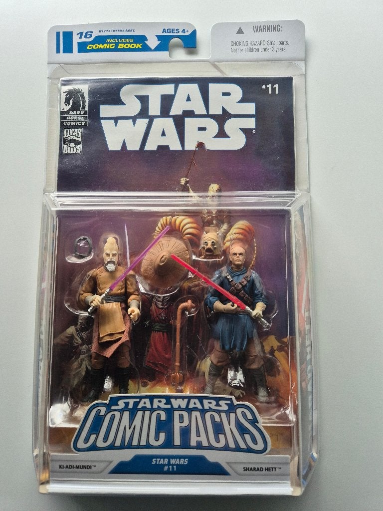 Star Wars TLC Blue Comic Pack Ki-Adi-Mundi & Sharad Hett, Ophalen of Verzenden, Nieuw, Actiefiguurtje