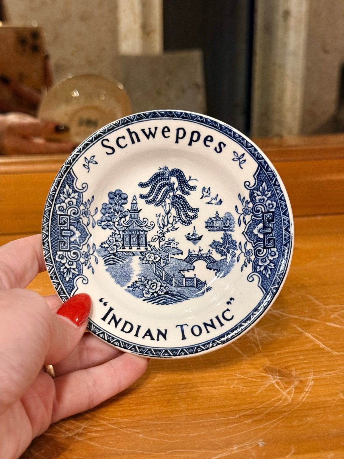 Vintage Lunéville Schweppes Indian Tonic schoteltje, Ophalen of Verzenden