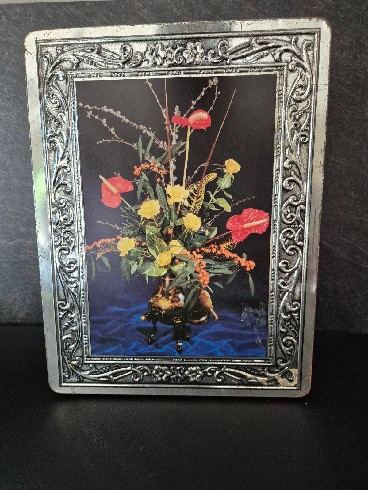 patria blik met bloemen, Ophalen of Verzenden, Gebruikt, Overige