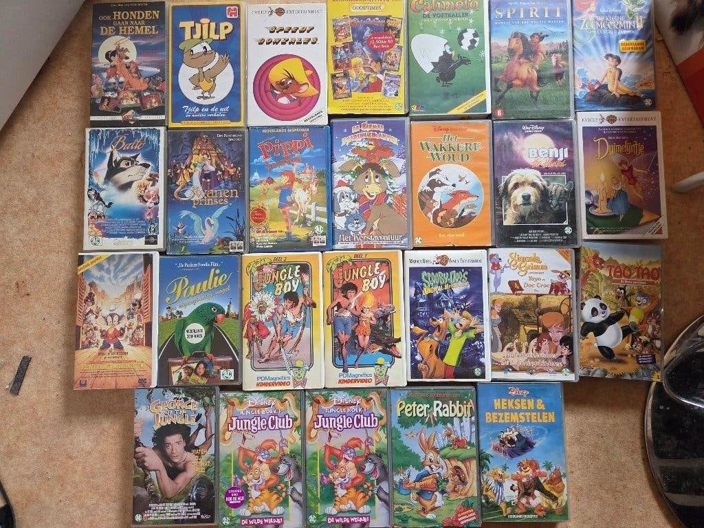 Grote Partij Kinderfilms VHS, Cd's en Dvd's, Gebruikt, Alle leeftijden, Actie en Avontuur, VHS