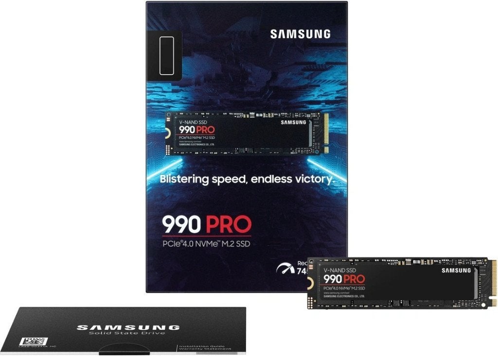 Samsung 990 Pro (zonder heatsink) 2TB NVMe SSD, Computers en Software, Harde schijven, Intern, 2TB, SSD, Nieuw
