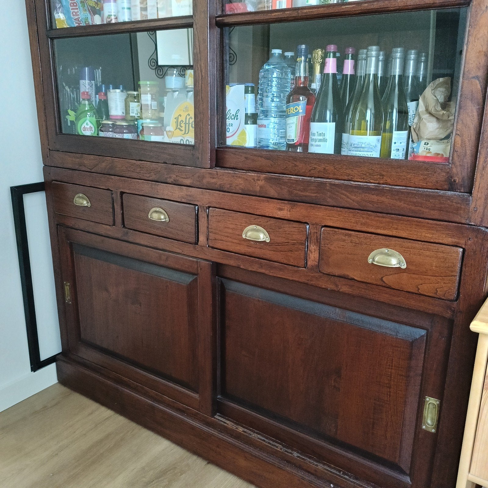 Koloniale buffetkast - 150x210x40 cm, Ophalen, Gebruikt, 100 tot 150 cm, 200 cm of meer