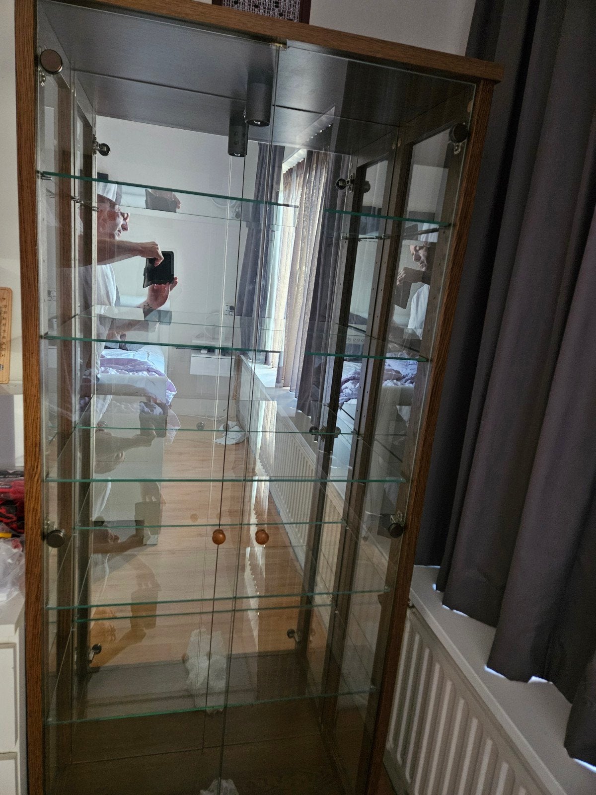 vitrine kast., Huis en Inrichting, Ophalen, Gebruikt, 50 tot 100 cm, Glas