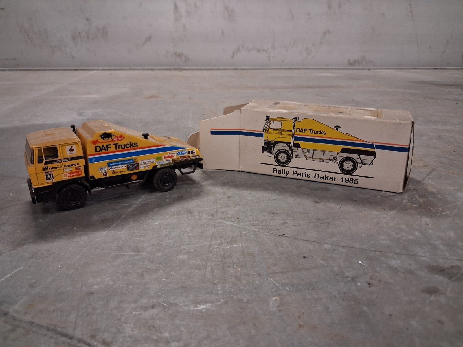 DAF Trucks Rally Paris-Dakar 1985 modelauto, Ophalen, Gebruikt, Overige typen