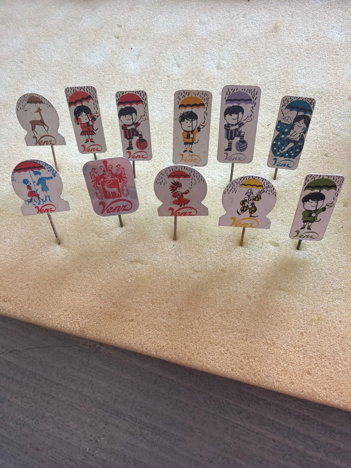 Vintage Venz hagelslag prikkers - set van 11, Ophalen of Verzenden, Gebruikt