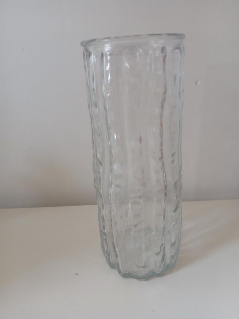 Boomschors vaas glas vintage, Ophalen of Verzenden