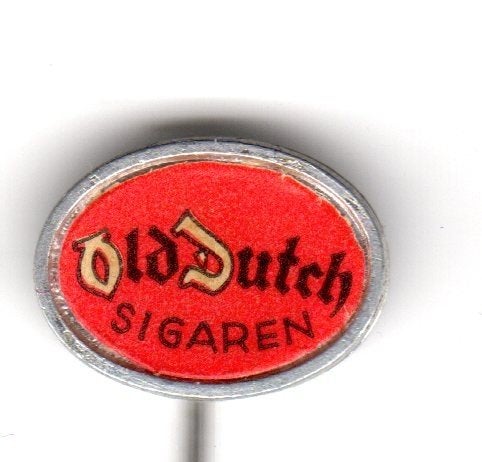 Speldje OLD DUTCH SIGAREN KAVEEWEE SIGARENFABRIEK ROOSENDAAL, Verzamelen, Speldjes, Pins en Buttons, Ophalen of Verzenden, Gebruikt
