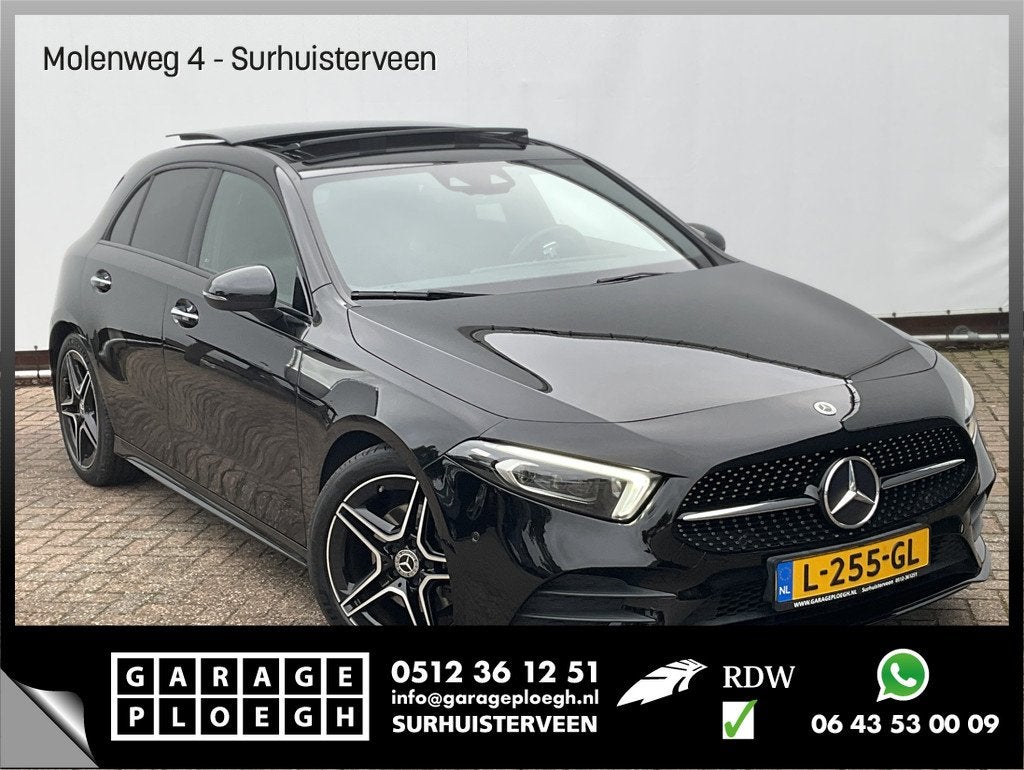 Mercedes-Benz A-Klasse 180 AMG Pano Memory Sfeerverl Carplay, Auto's, Mercedes-Benz, 136 pk, Gebruikt, 4 cilinders, Zwart