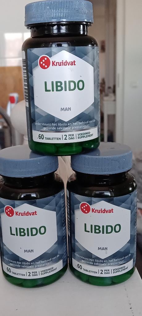 Libido tabletten 2/5 potjes 7.50, Sport en Fitness, Gezondheidsproducten en Wellness, Ophalen, Nieuw, Overige typen