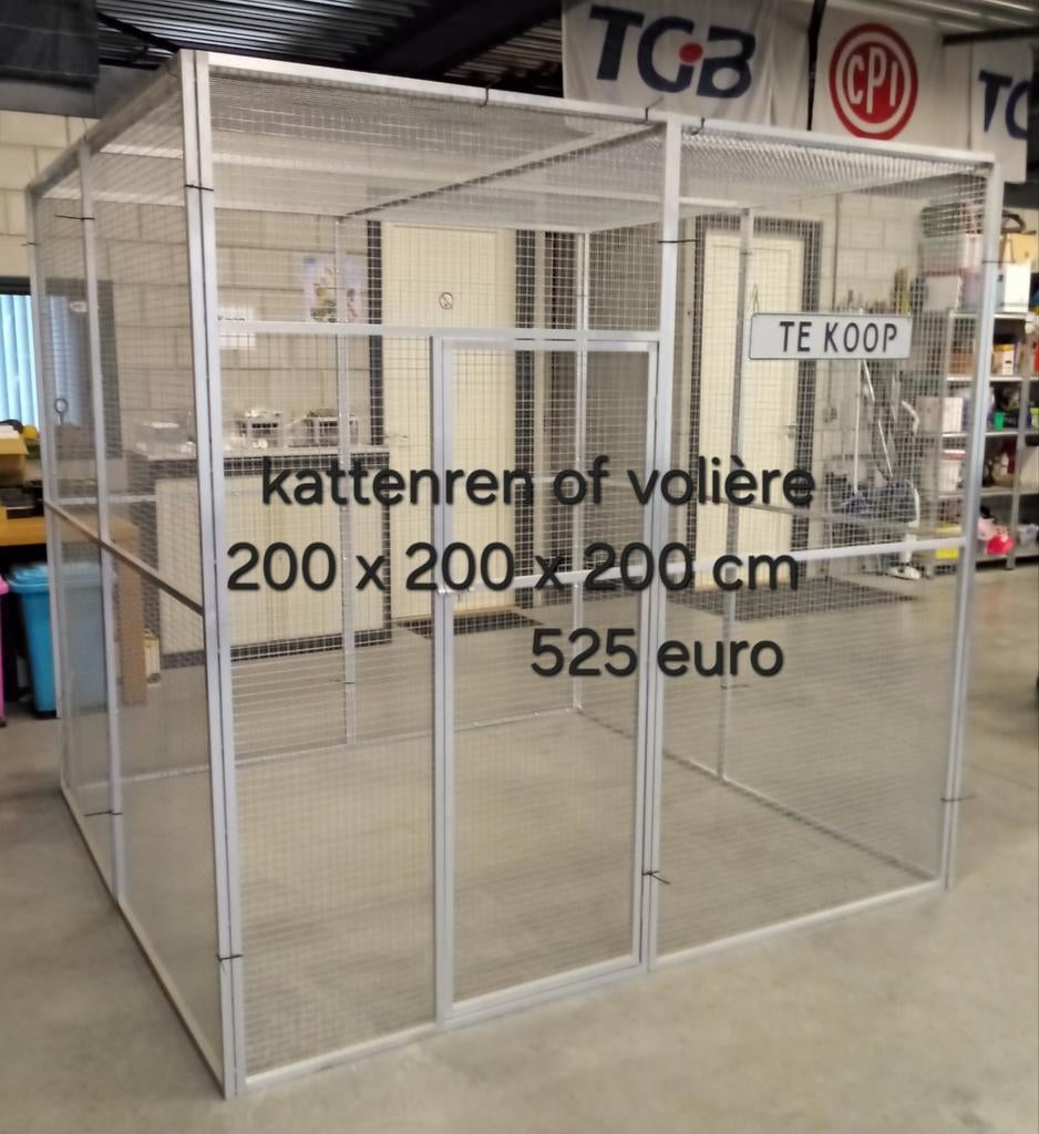Kattenren of volière's en panelen, Ophalen, Nieuw