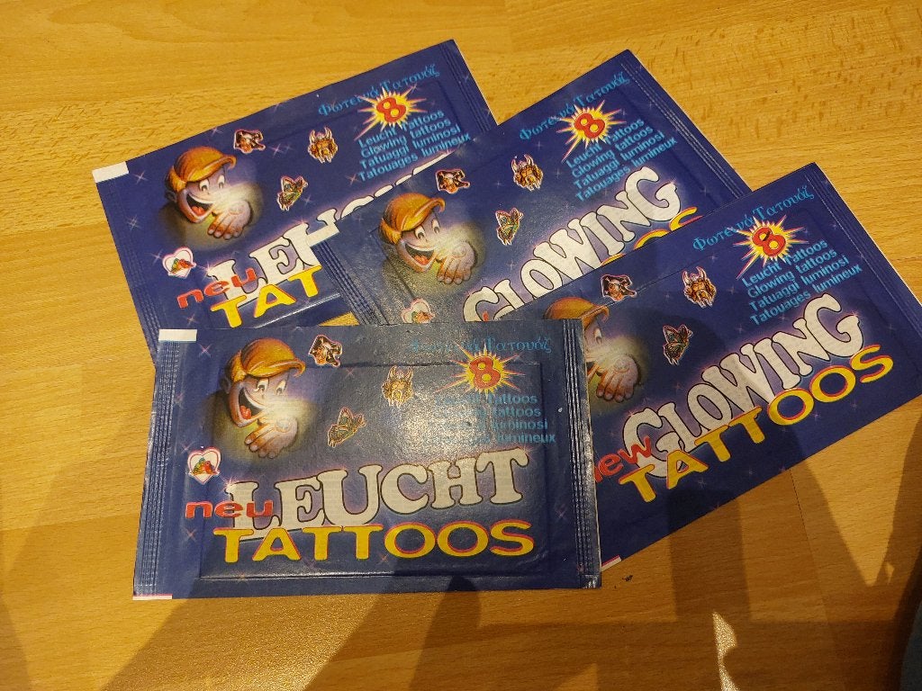 Zakjes Glowing tattoo's, Ophalen, Nieuw, Overige typen