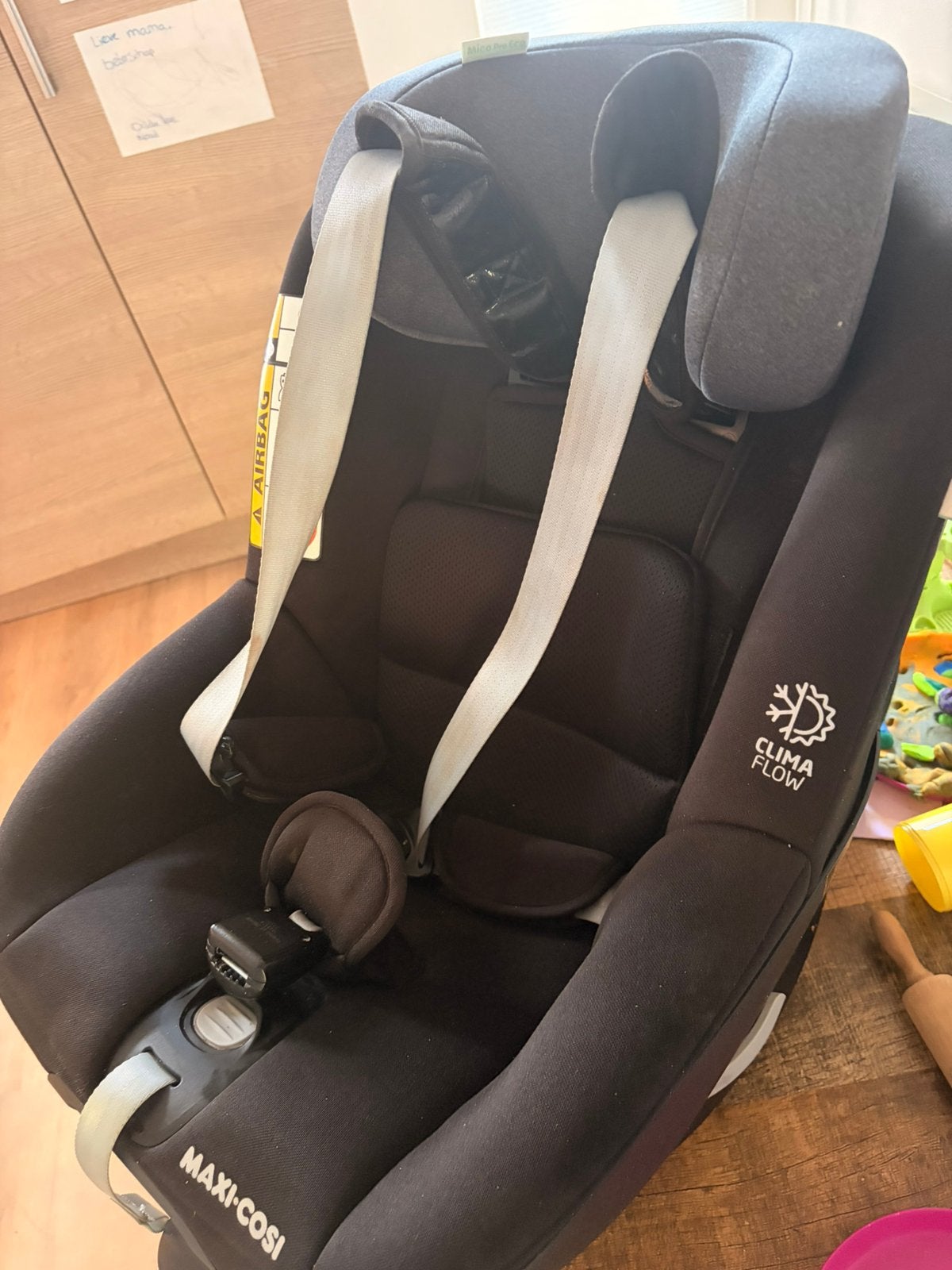 Maxi cosi autostoel met isofix, Ophalen, Verstelbare rugleuning, Gebruikt, 9 t/m 36 kg