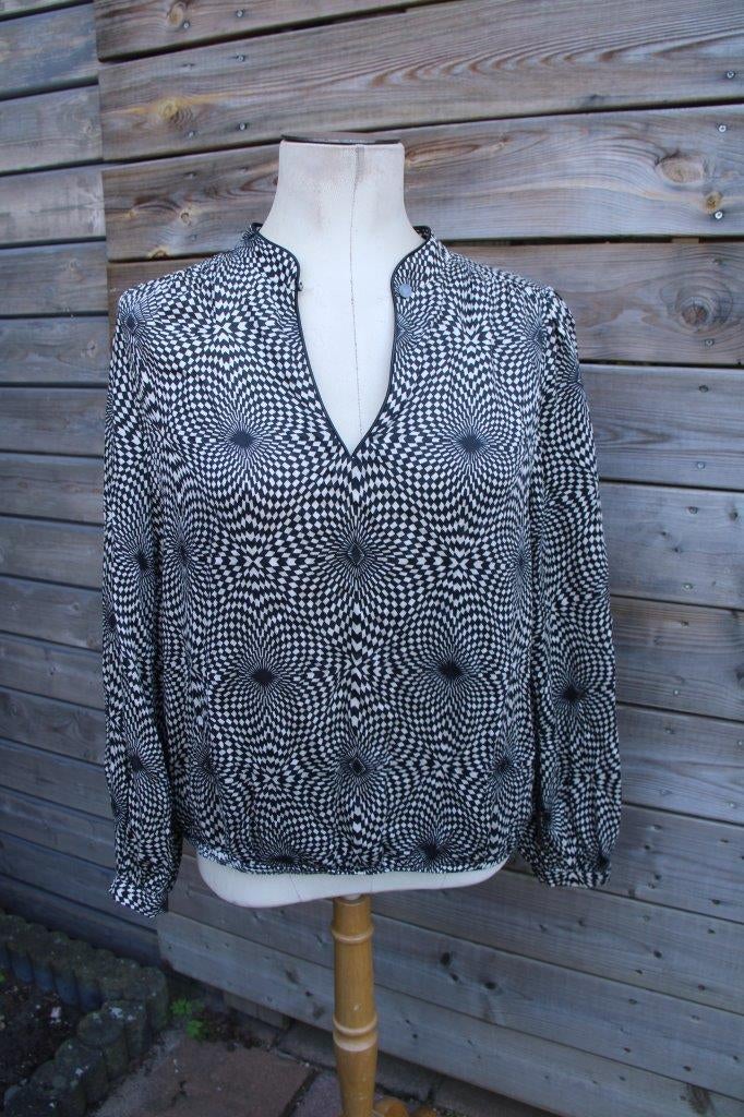 Blouson zwart/ creme Summum mt 38 Vaste prijs, Maat 38/40 (M), Summum, Verzenden, Zwart