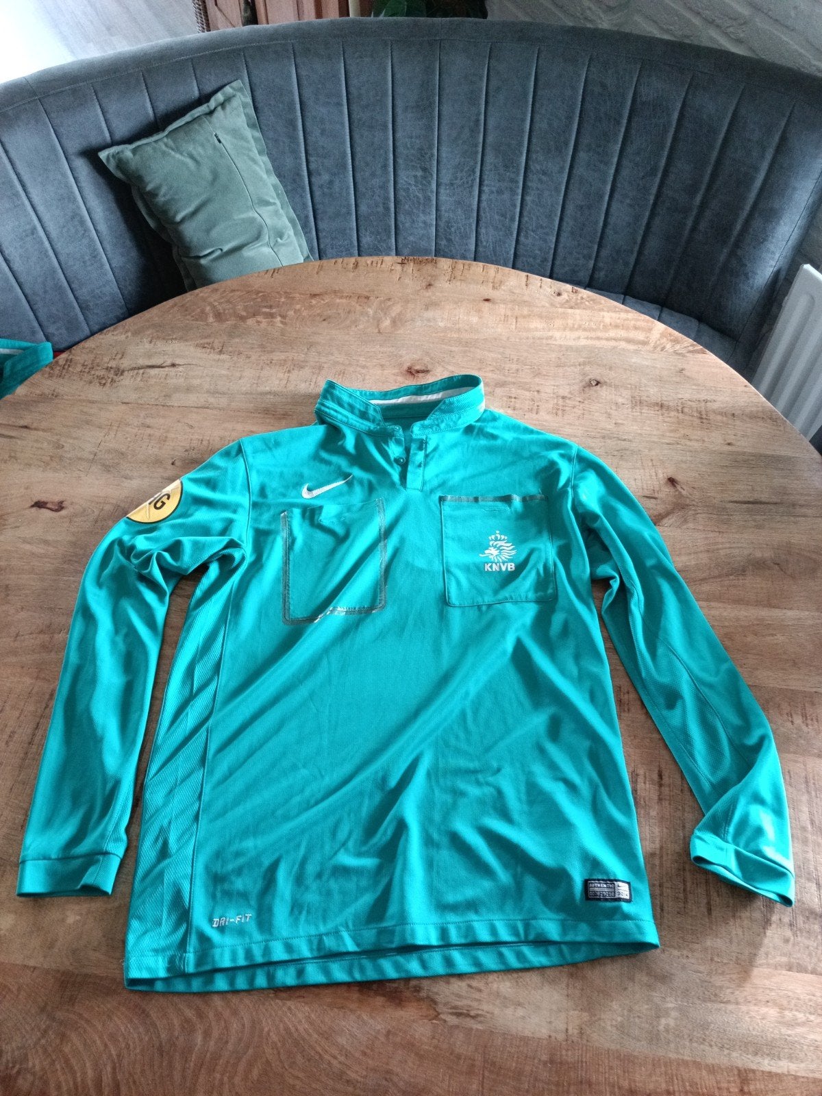 Scheidsrechter shirt lange mouwen Nike KNVB - Maat L, Ophalen of Verzenden