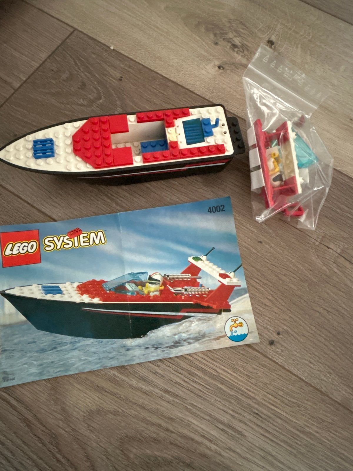 Lego System 4002 Speedboot met instructieboekje, Ophalen of Verzenden, Gebruikt