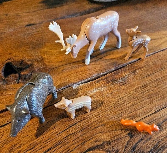 Playmobil 39 dieren: safaridieren, konijntjes, hert, zwijn, Ophalen of Verzenden, Zo goed als nieuw, Wild life, Complete set