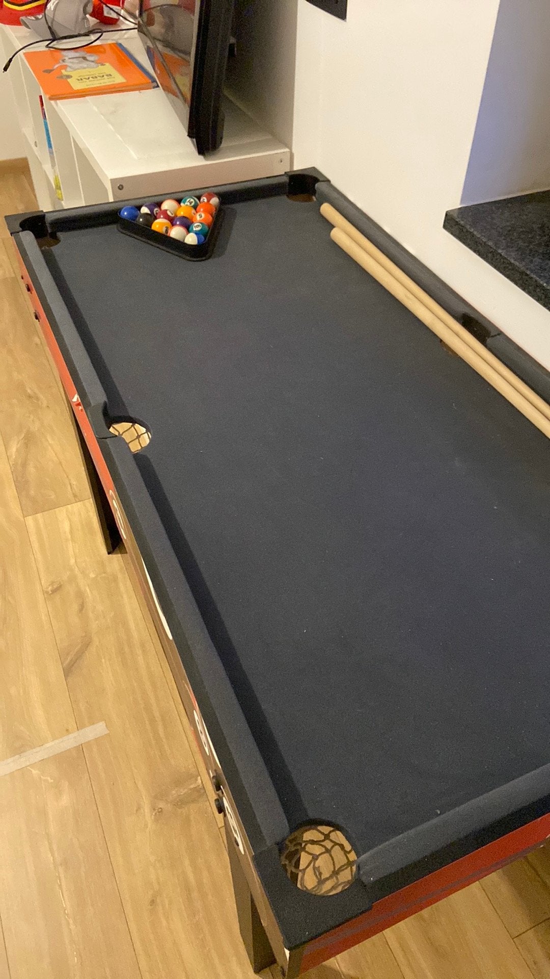 Mini pooltafel, Sport en Fitness, Biljarten en Poolen, Ophalen, Zo goed als nieuw, Pooltafel