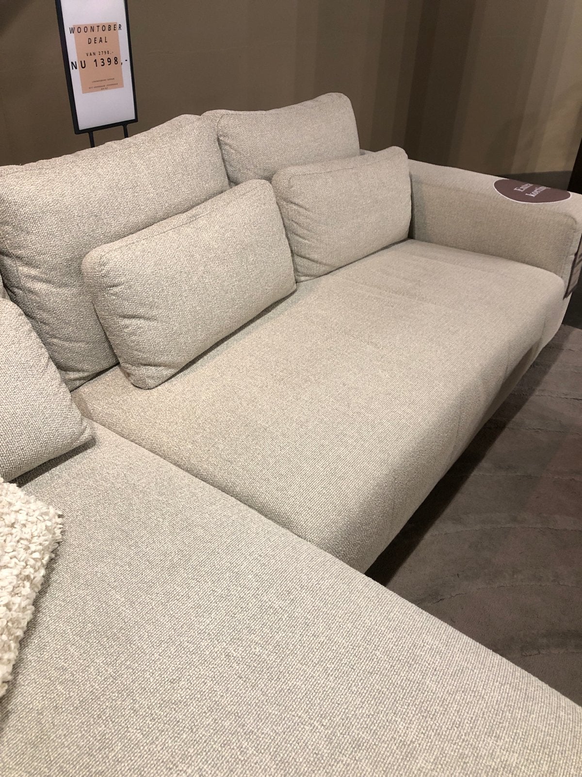 Loungebank Rodan - Direct Leverbaar, Ophalen, Nieuw, Hoekbank, Stof
