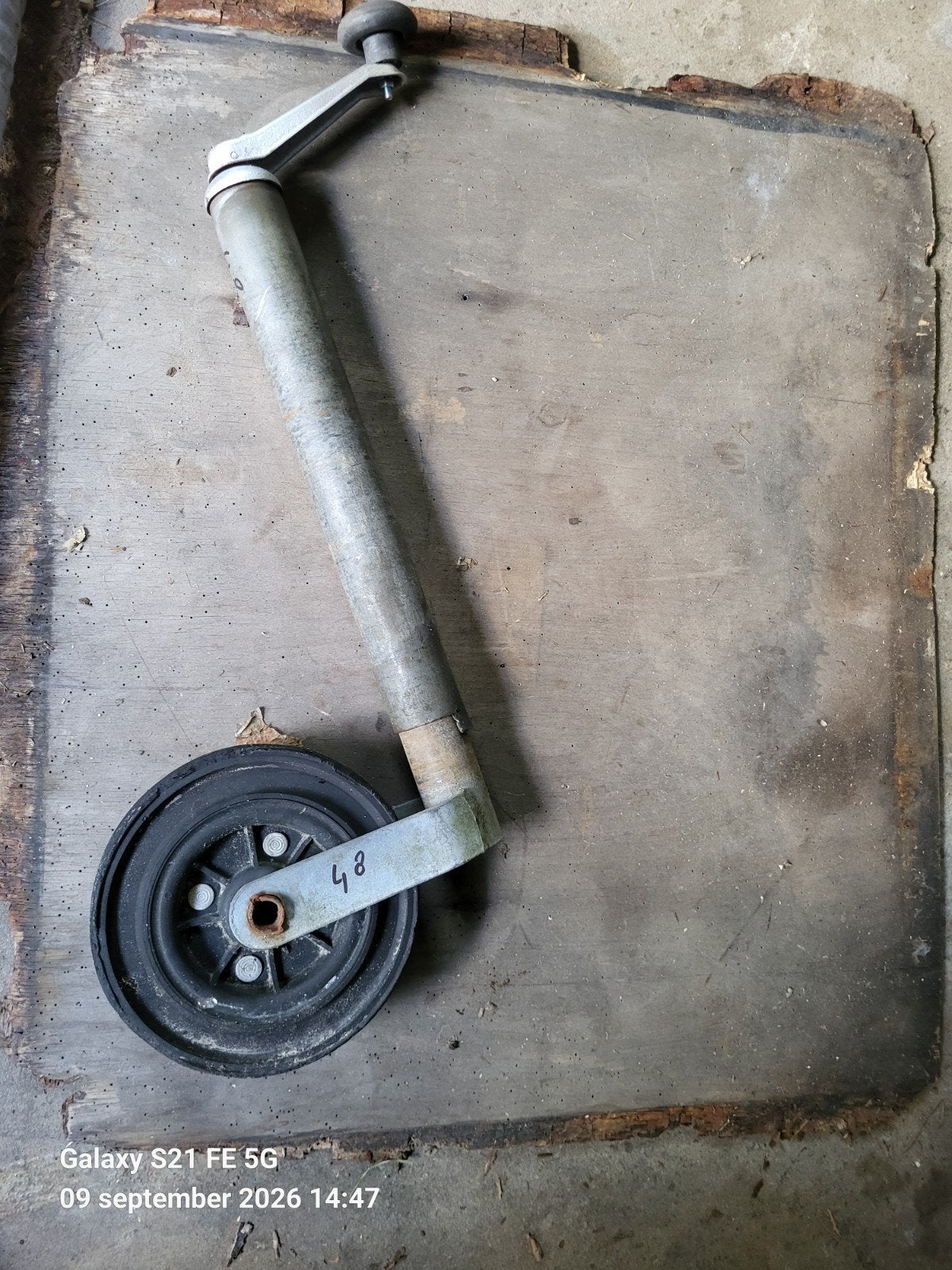 Neuswiel voor aanhanger - buisdiameter 48-50 mm, Auto diversen, Aanhangwagen-onderdelen, Ophalen of Verzenden, Gebruikt