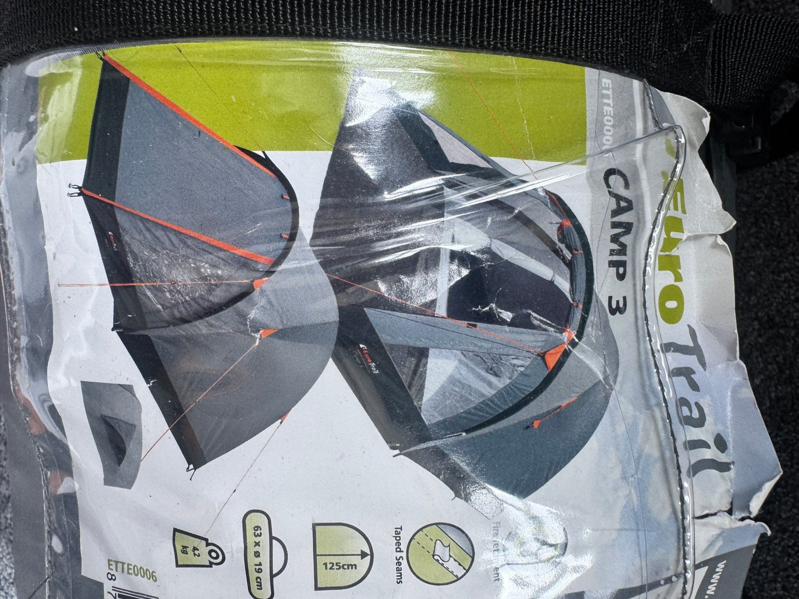 EuroTrail Camp 3 Tent – 3-persoons – Compleet nieuw, Verzenden