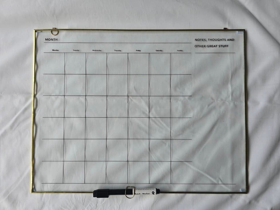 Flying Tiger maandplanner goud metaal en glas, Ophalen of Verzenden, Zo goed als nieuw