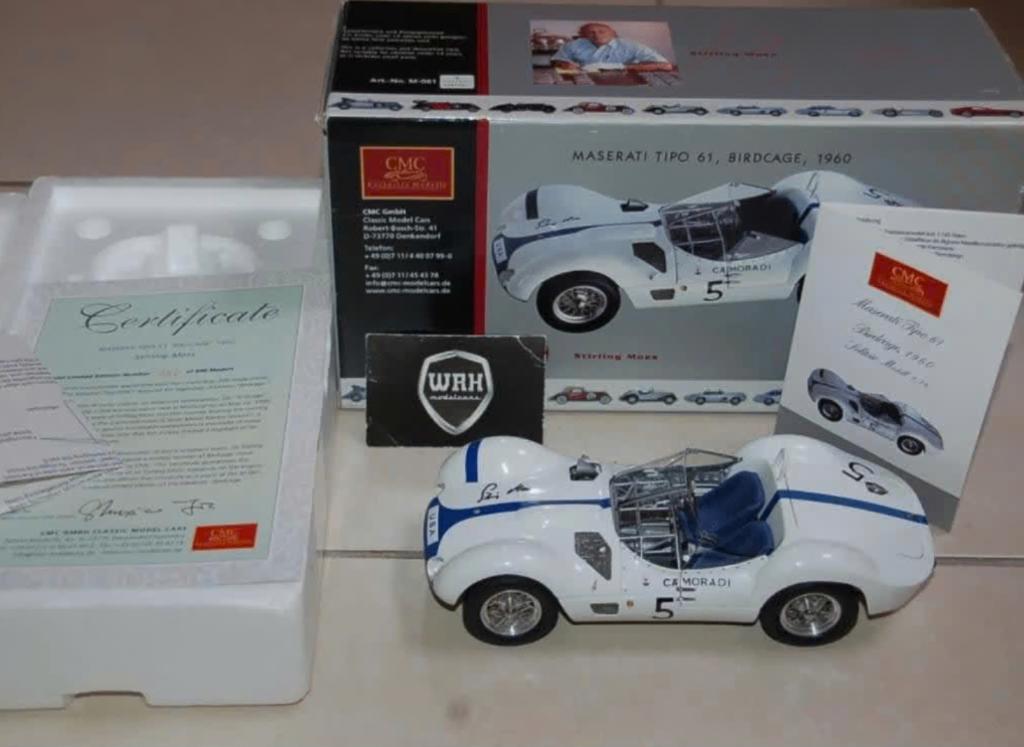1:18 MASERATI TIPO 61 MOSS #5 Signature CMC M-061 WRH, Verzenden, Zo goed als nieuw, Auto, Overige merken