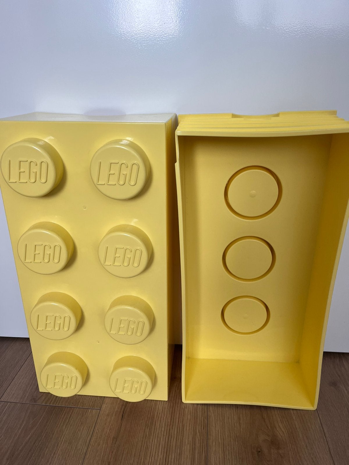 Grote gele LEGO opbergdoos - 8 noppen, Ophalen of Verzenden, Gebruikt, Lego