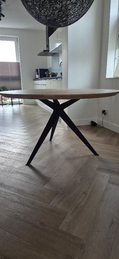 Stalen onderstel tafel Stella, merk Dyyk., Huis en Inrichting, Tafels | Eettafels, Ophalen, 50 tot 100 cm, 100 tot 150 cm, Zo goed als nieuw