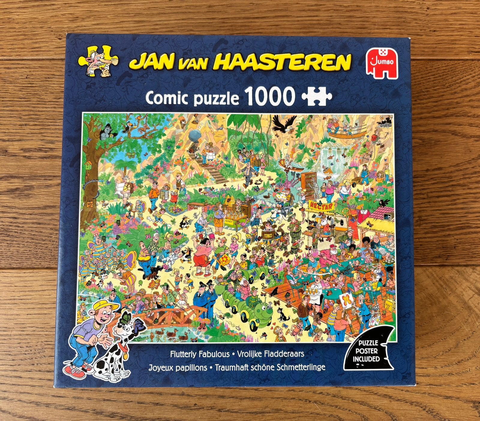 Jan van Haasteren ‘Vrolijke Fladderaars’: €8,- of ruilen, Hobby en Vrije tijd, Denksport en Puzzels, Ophalen, 500 t/m 1500 stukjes