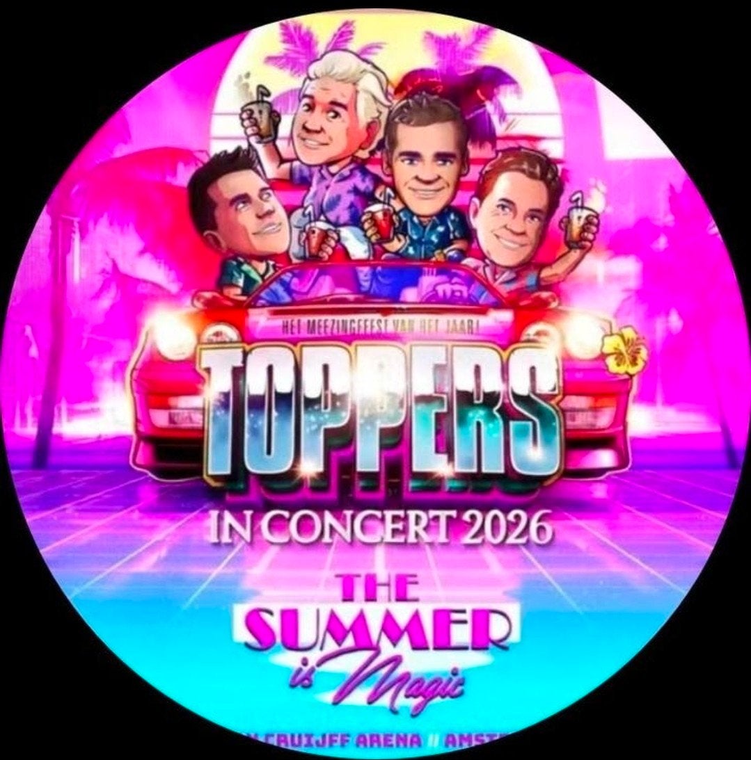 Toppers,  2 personen,  vrijdag 19 juni a.s., € 25,00/stuk, Twee personen