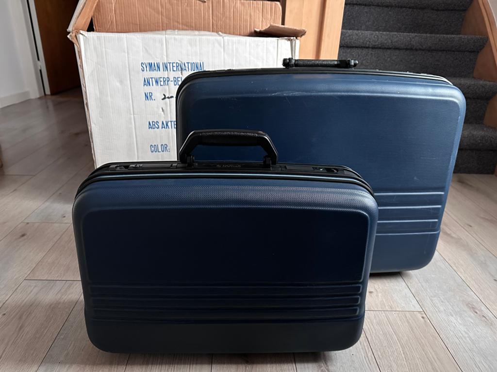 Set van 2 koffers Syman, Hard kunststof, 45 tot 55 cm, Ophalen of Verzenden, Zo goed als nieuw